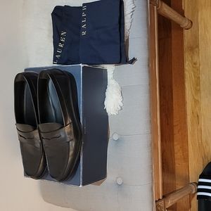 Black Ralph Lauren loafers shoes